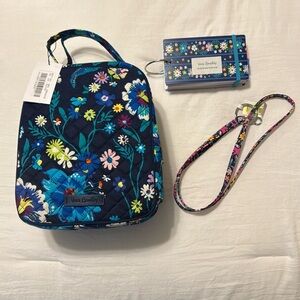 Vera Bradley lunch tote, study cards, and lanyard